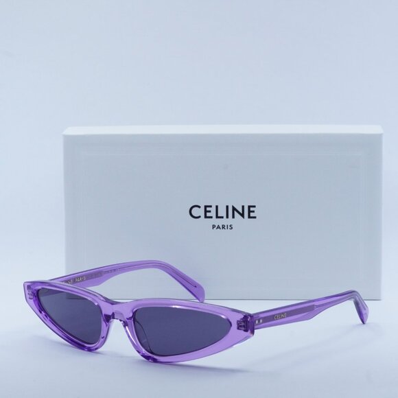 ?️ New Celine CL40231I 81Y Sunglasses - Transparent Lilac  display picture 1